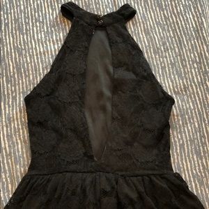 Black lace dress